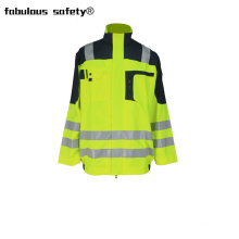 Workwear Modacrylic Fire Retardant Hi Vis Jacket With Reflective